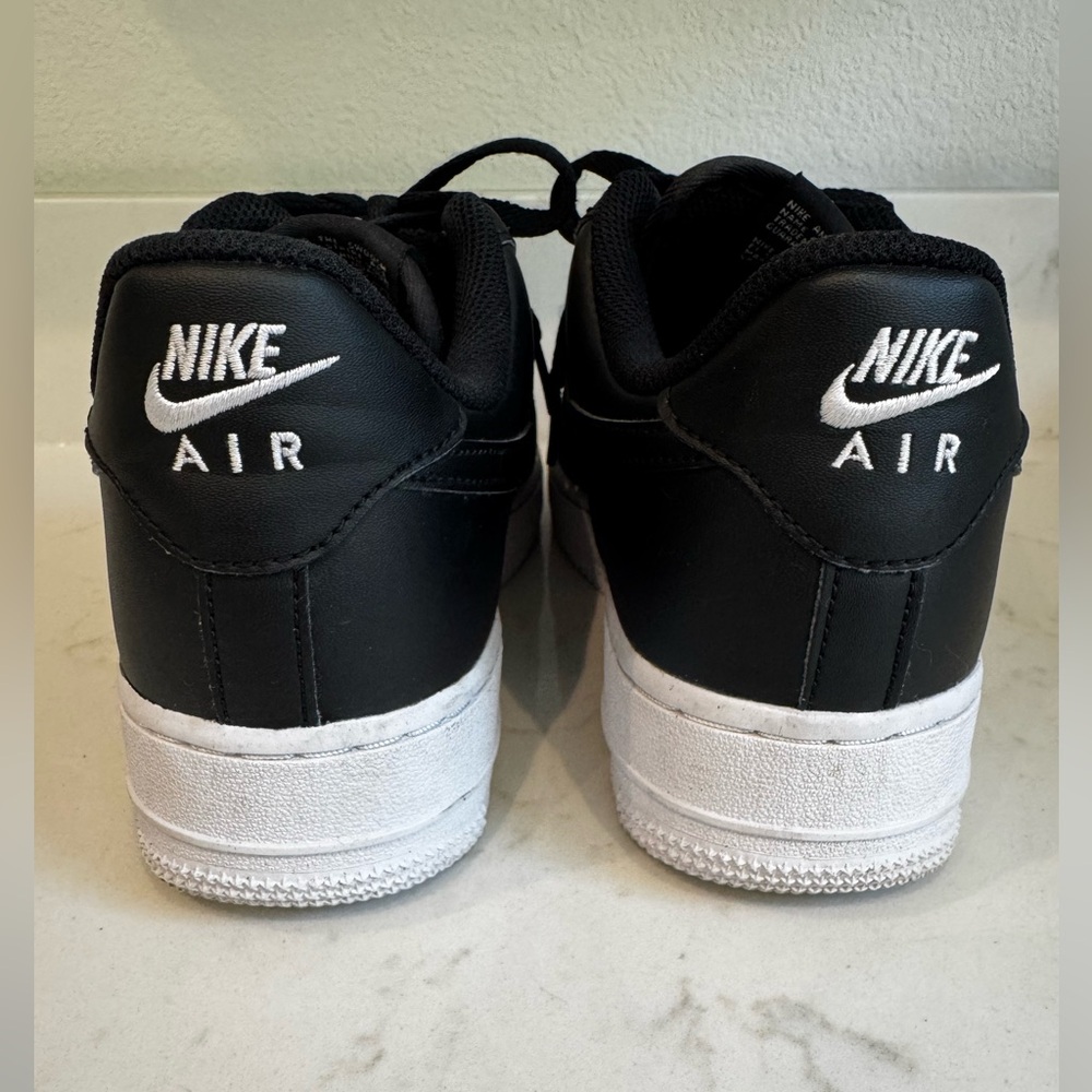 Nike Air Force 1 Black and White Sneakers - Picture 4 of 16